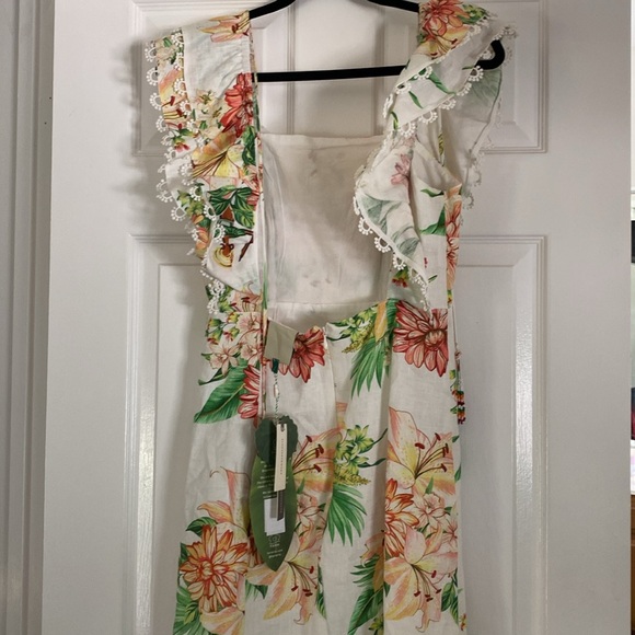 FARM Rio Floral Linen Mini Dress - Picture 3 of 7